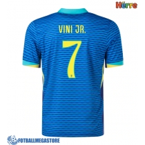 Fotballdrakt Herre Brasil Vinicius Junior #7 Bortedrakt Copa America 2024 Kortermet